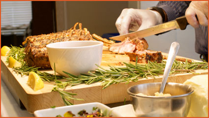 The view of beautiful dish prepare at Carolina Highlands and the menu chart for dishes