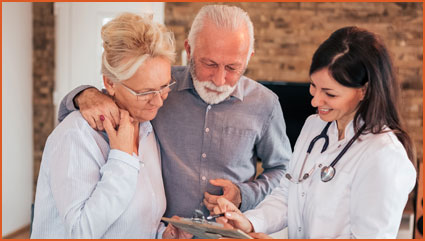 view of a partner taking best advice from doctor